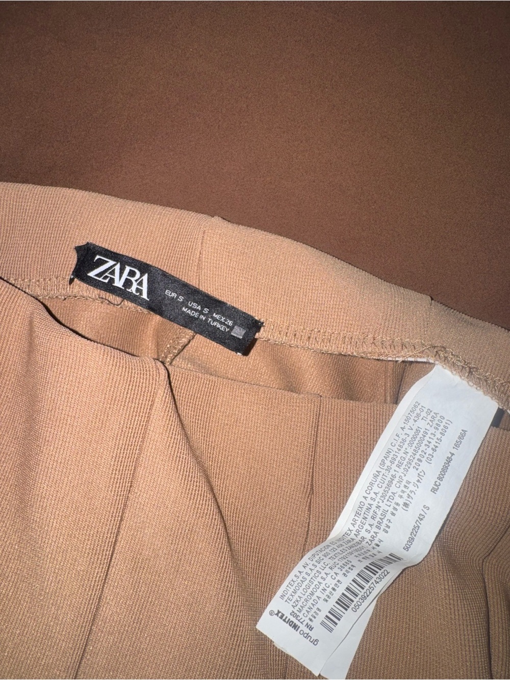 Zara Wonen’s Camel Brown Dress Pants